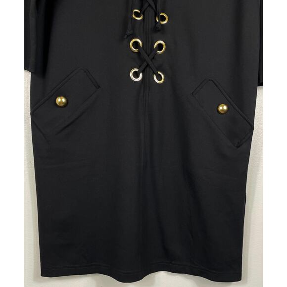 Tuckernuck Black Ellington Dress Small Classic Elegant Minimalist Contemporary - Picture 9 of 15